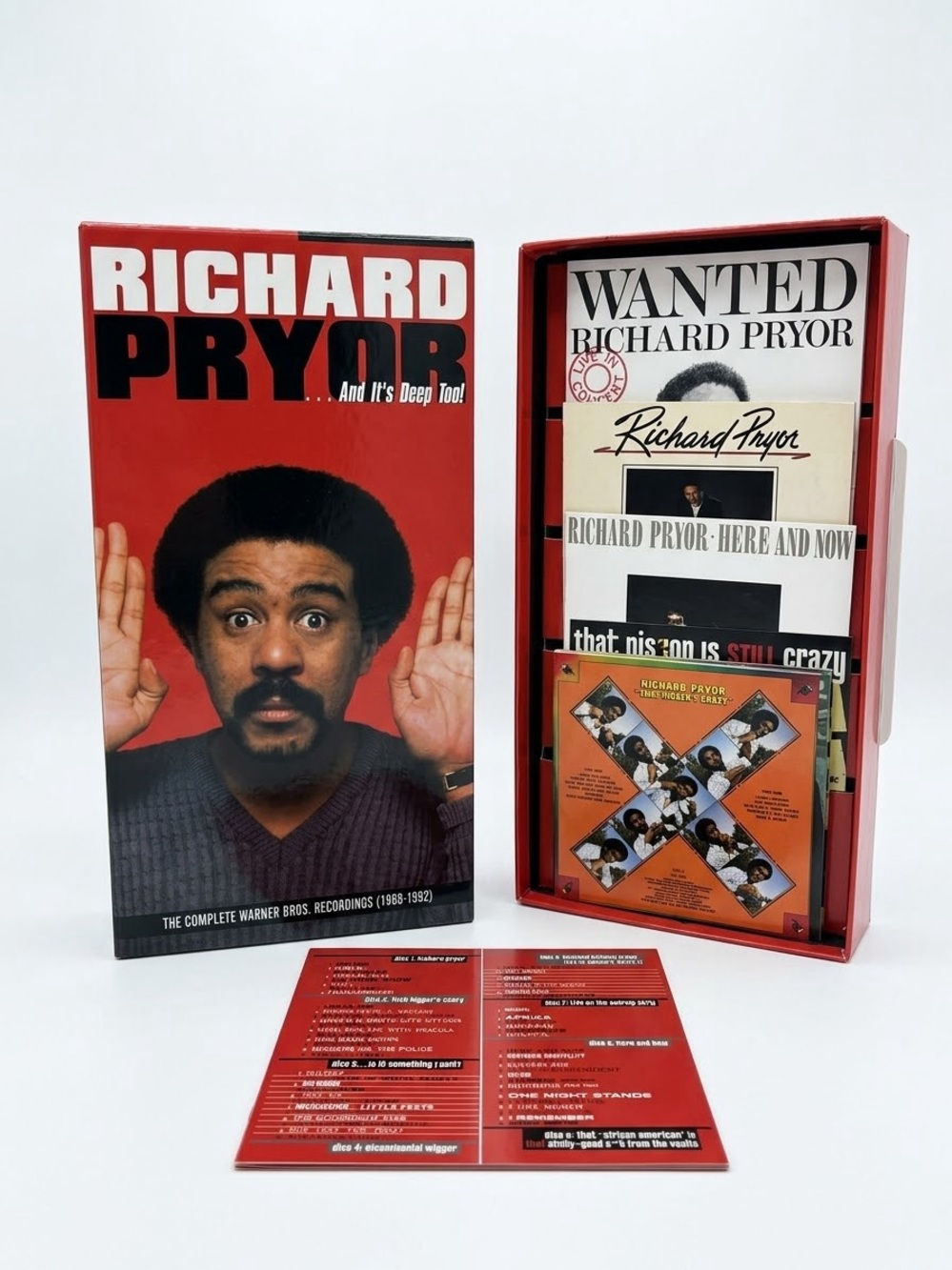 Richard Pryor Complete Warner Bros. Recordings Box Set - Red Packaging